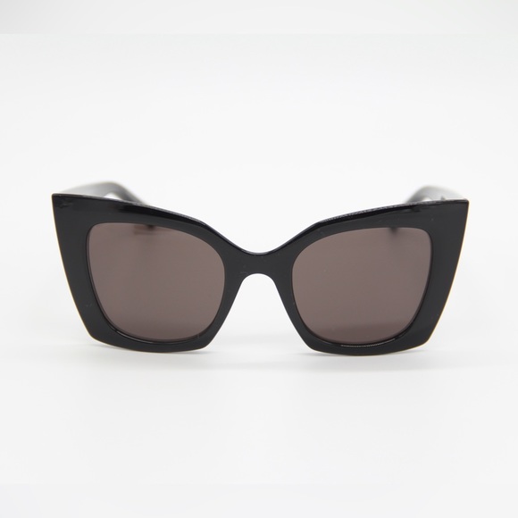 NEW SL552 001 SAINT LAURENT SL 552 001 WOMEN CAT EYE FRAME SUNGLASSES - Picture 2 of 13